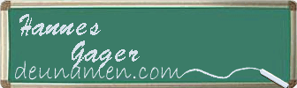 Hannes Gager Visitenkarte